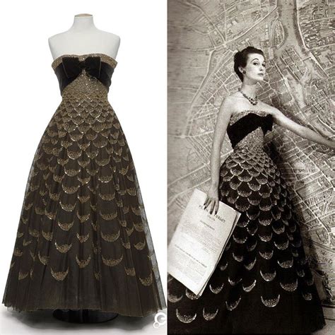 vintage 50s evening dress dior|christian dior 1951 collection looks.